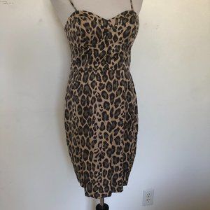 ANIMAL PRINT COCKTAIL DRESS SZ 4